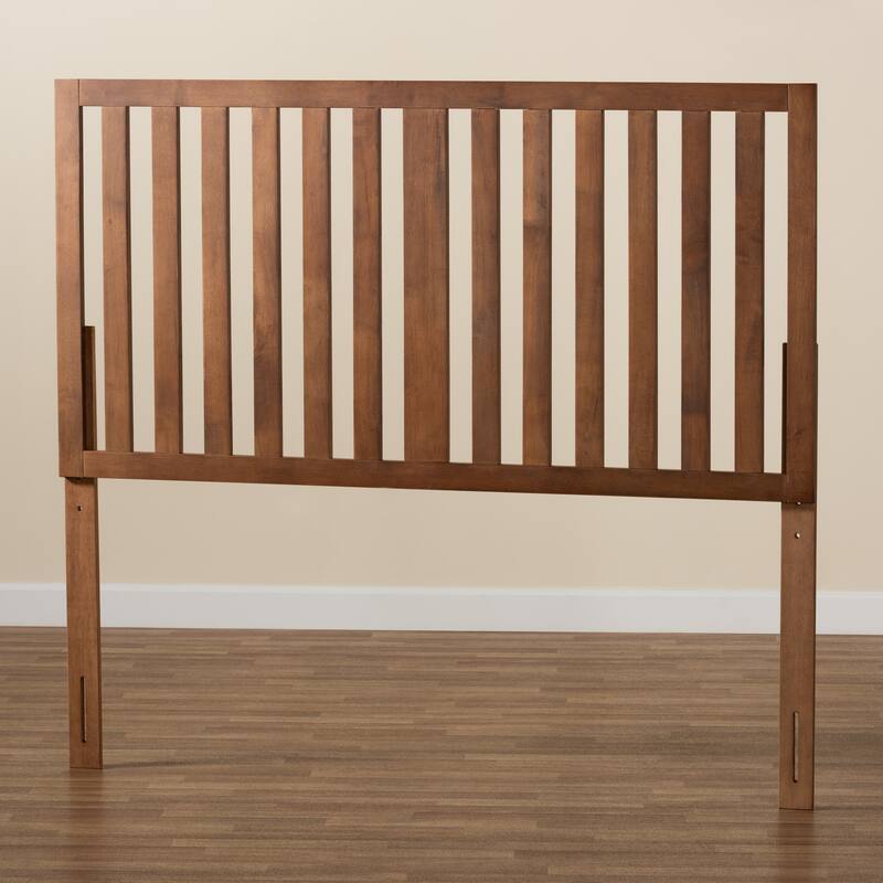 King Size Headboard - Transitional Wood Design - Ash Walnut Finish - Bedroom Decor - 78" Wide