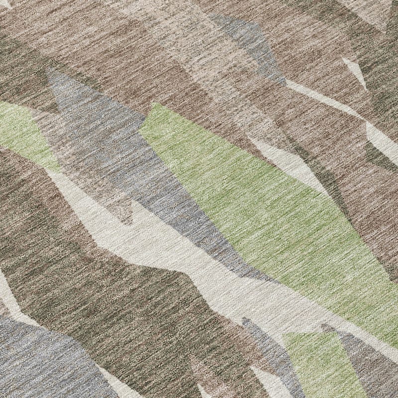 Machine Washable Indoor/ Outdoor Contemporary Dylan Chantille Rug