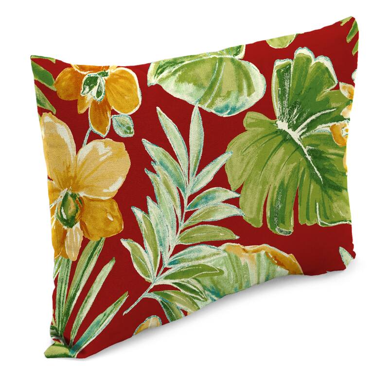 18" x 12" Outdoor Lumbar Throw Pillow - Set of 2 - 12'' L x 18'' W x 4'' H