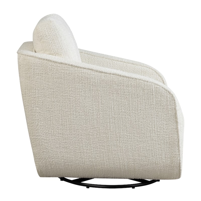 Studio Living Landon Swivel Accent Chair in Velvet Fabric