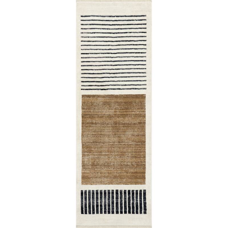 Nuloom Keeva Modern Striped Fringe Area Rug