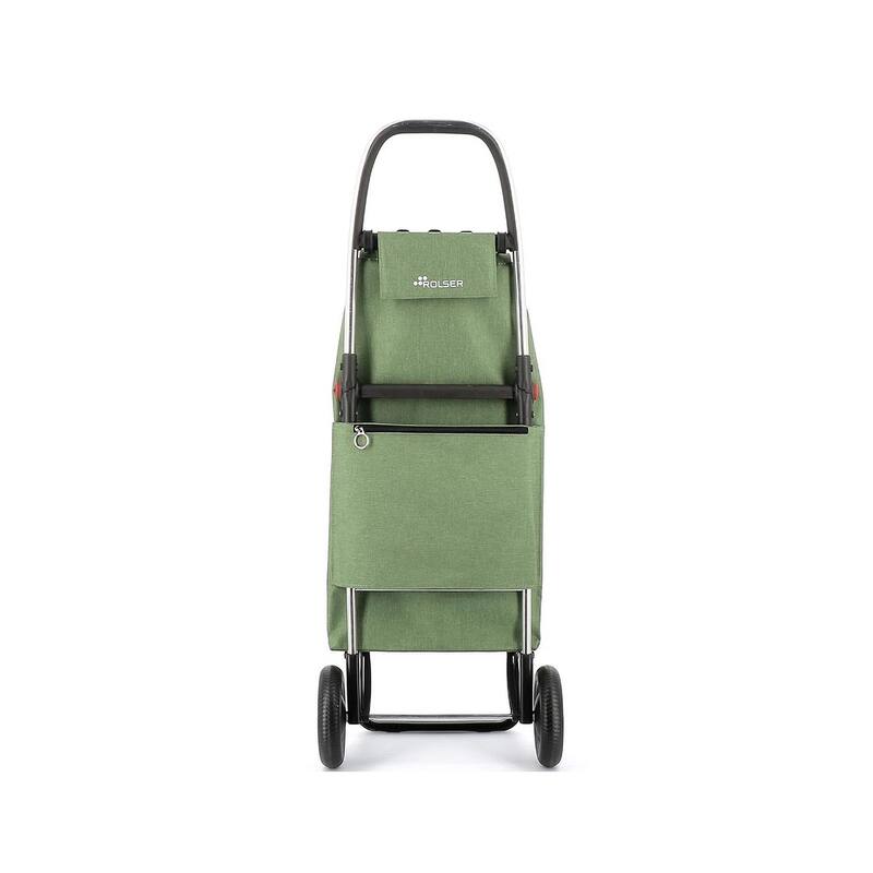Rolser I-Max Tweed 2 Wheel Foldable Shopping Trolley - 41.14" H x 16.14" W x 12.6" D