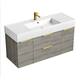 Option Grey Oak / Matte Gold