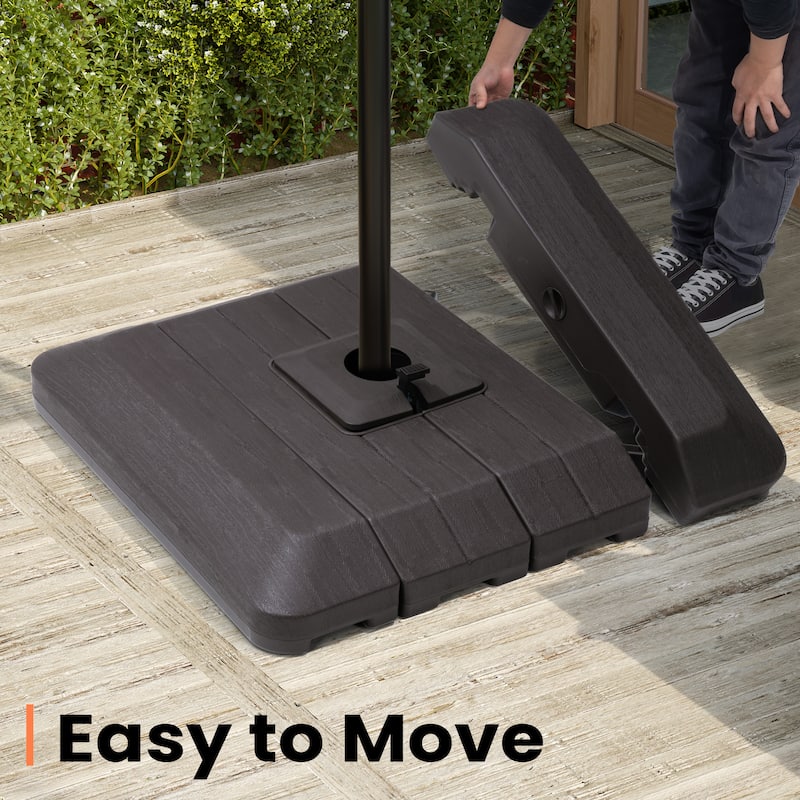 Pellebant Outdoor Patio 4 Piece Premium Offset Umbrella Base