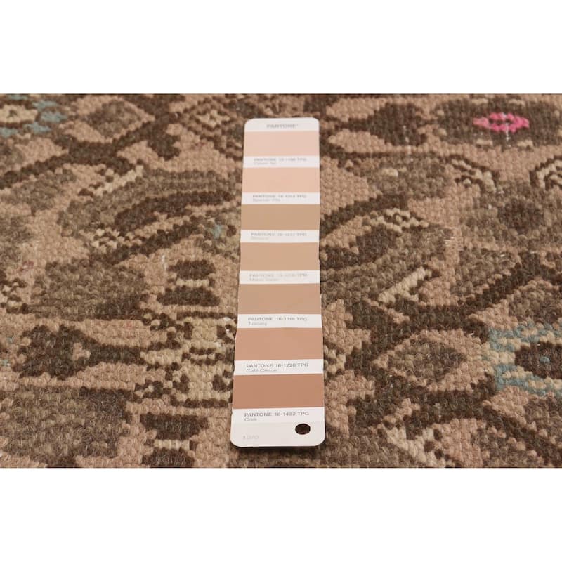 ECARPETGALLERY Hand-knotted Antalya Vintage Tan Wool Rug - 6'7 x 9'5