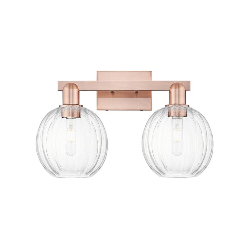 Innovations Lighting Downtown Urban - Preston - 2 Light 16" Globe Shade Bath Vanity Light