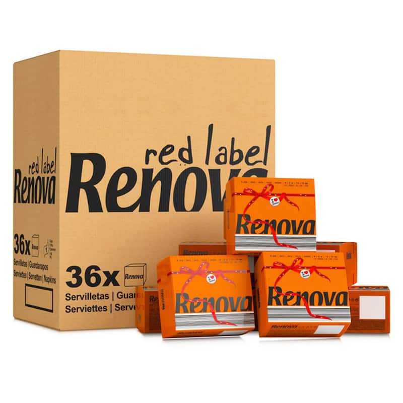 Renova Colored Dinner Disposable Paper Napkins Folded 1-Ply
