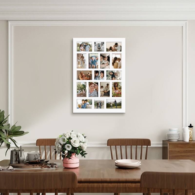 Rustic 17-Pack 4x6 Collage Frame 26.2x18.4 Inch Picture Frames Collage Wall Decor