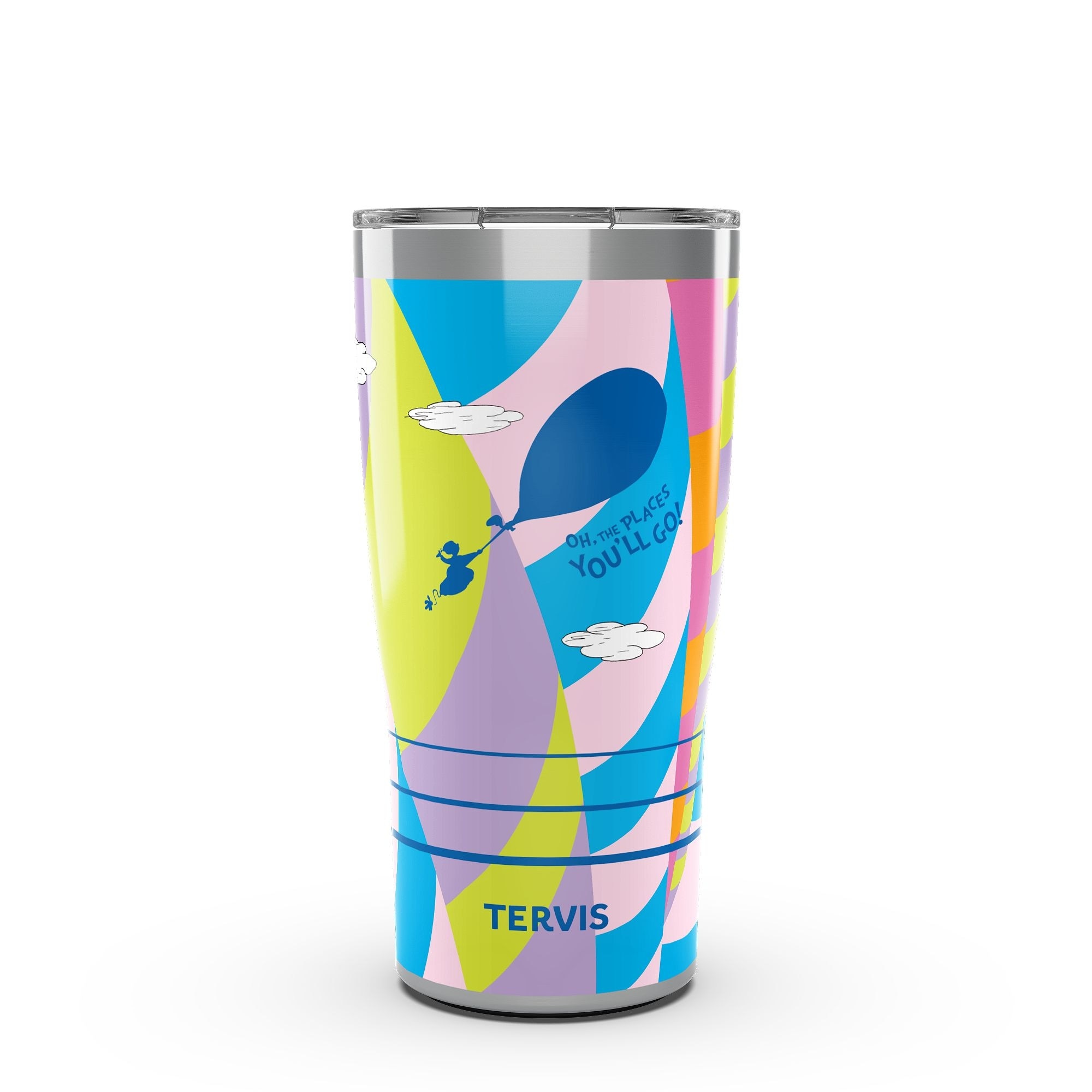 Tervis Traveler Dr. Seuss Oh the Places You'll Go Triple Walled Insulated Travel Tumbler, Stainless Steel