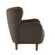 preview thumbnail 28 of 33, Christopher Knight Home - Parmelee Upholstered Wingback Club Chair with Plush Velvet and Solid Wood Legs