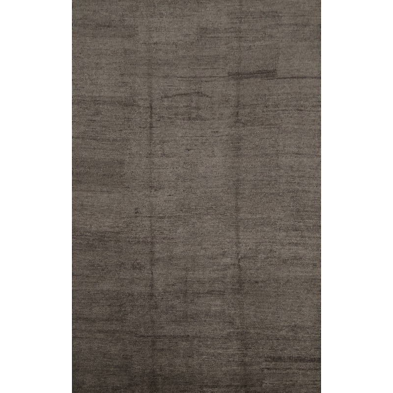 Hand Knotted Oriental 100% Wool Carpet Tribal Contemporary Brown Gabbeh Area Rug - 11' 3'' X 8' 6''