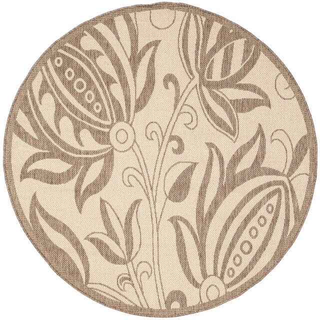 SAFAVIEH Courtyard Leatrice Indoor/ Outdoor Patio Backyard Rug