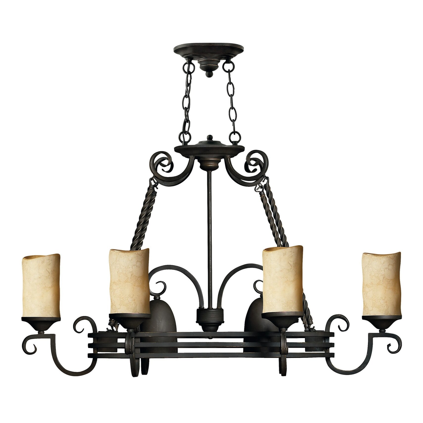 Hinkley Lighting H4016 Wrought Iron 8 Light Chandelier From Hinkley Lighting H4016 Wrought Iron