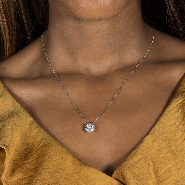 Moissanite pendant yellow gold Clearance