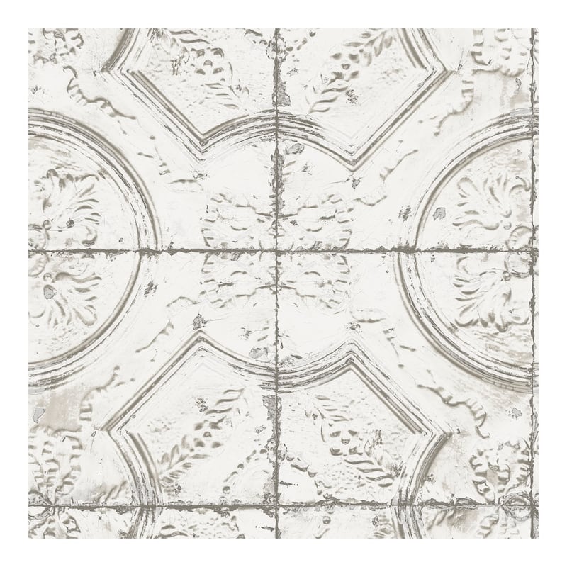 Newport Tin Tile Peel & Stick Wallpaper - 198in x 20.5in x 0.025in