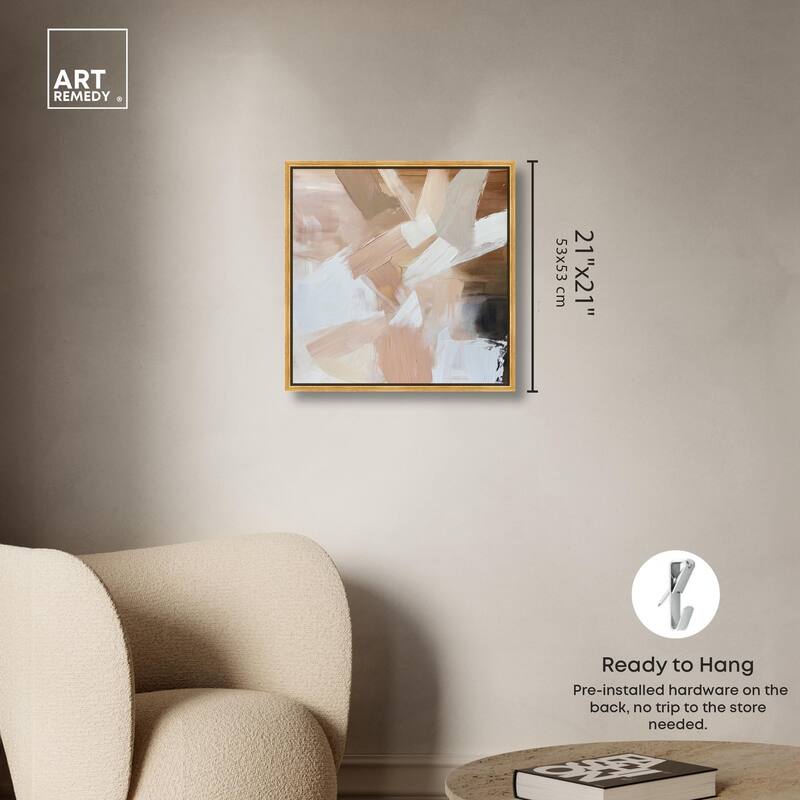 Taupe and Ash II Canvas by Art Remedy