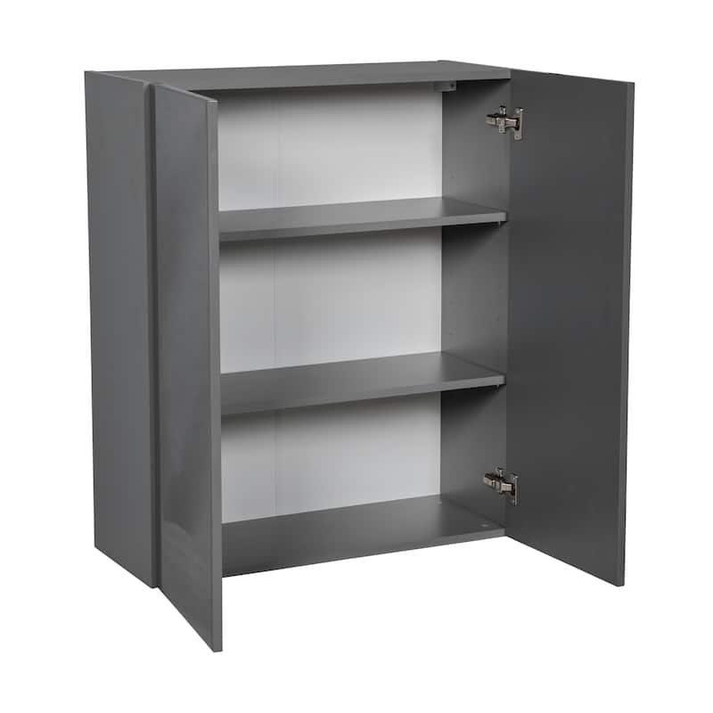 24" x 36" Wall Cabinet-Double Door-Grey - 24 x 36 x 12