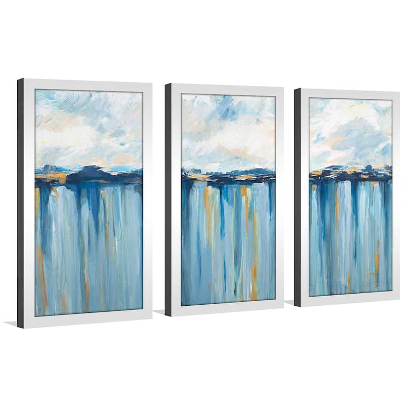 "Ocean Blues" 3 Piece Print on Acrylic