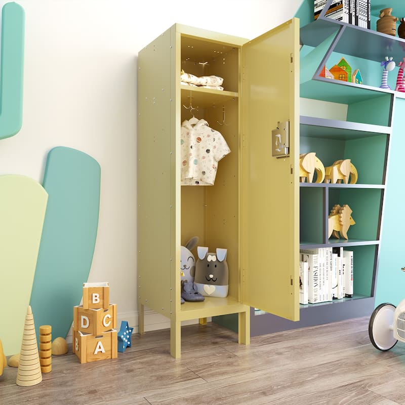 Metal Storage Cabinet Locker - Orange