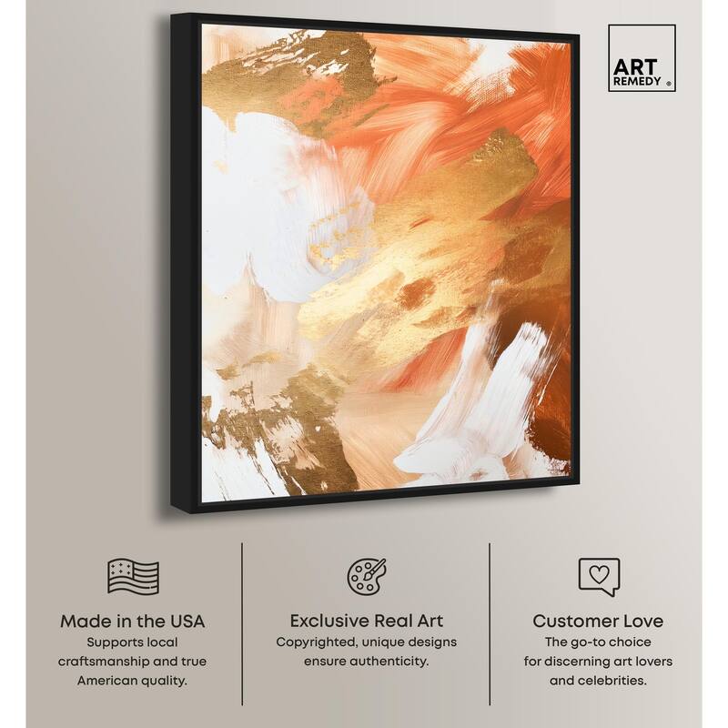 Golden Yellow Citrus Burst II Canvas by Art Remedy