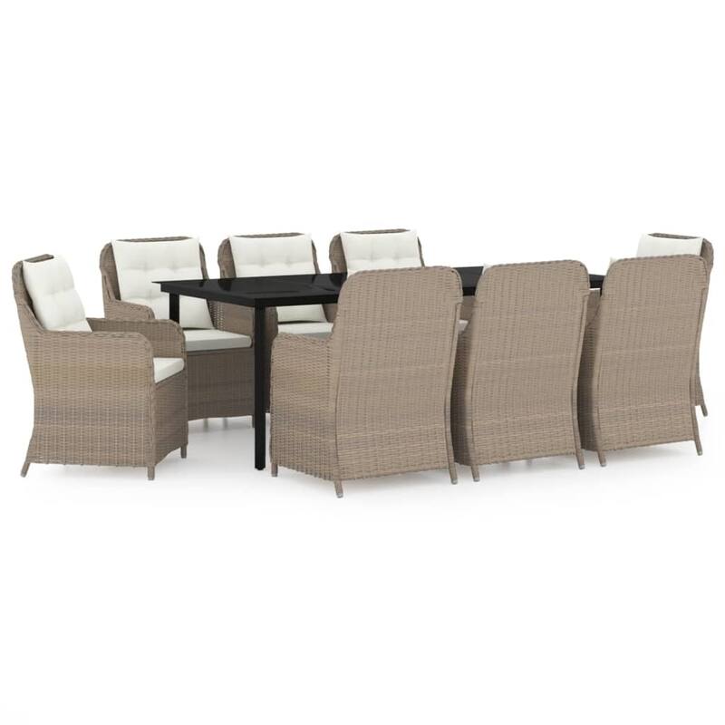 vidaXL Patio Dining Set Outdoor Dining Set Table and Chair Set for Garden