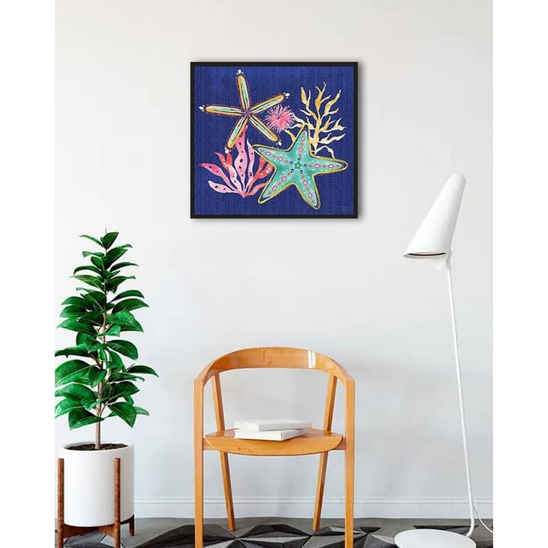 Along The Coast III Framed Poster - 24 x 24 Inch - Black
