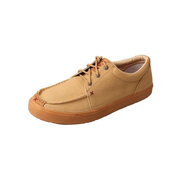 HOOey Casual Shoes Mens Rubber Loper Lace Up Gold Buckle Khaki MHYC007 ...