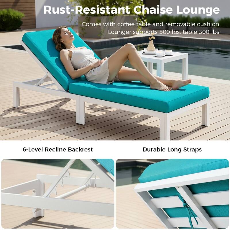 11-Piece Luxury Aluminum Outdoor Furniture Set with Chaise Lounge & Fire Pit Table, 29" Deep Seating Aluminum Patio Sectional