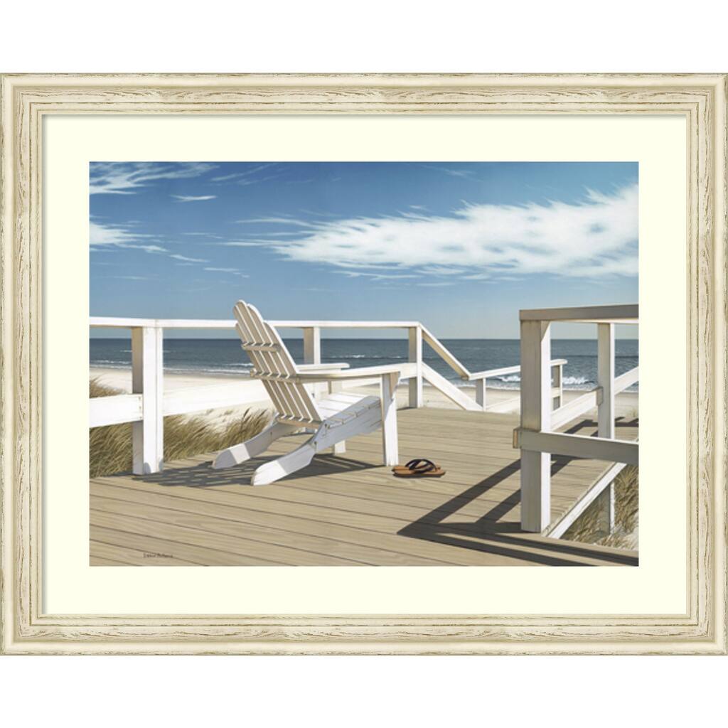 Framed Art Print 'Sun Deck' by Daniel Pollera 42 x 34-inch