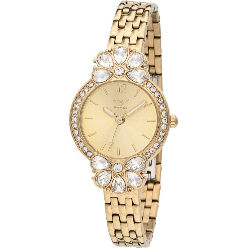 Invicta Women's 69103 Wildflower Quartz PC21S Copper Dial Watch - Gold