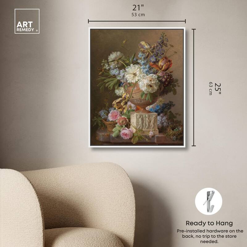 Alabaster Vase 1783 Canvas by Art Remedy