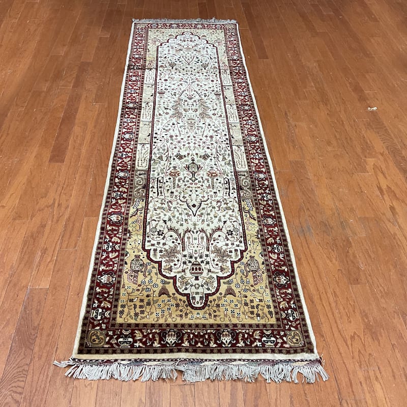 HERAT ORIENTAL Handmade Oushak Design Wool Rug - 2'9" x 9'6"