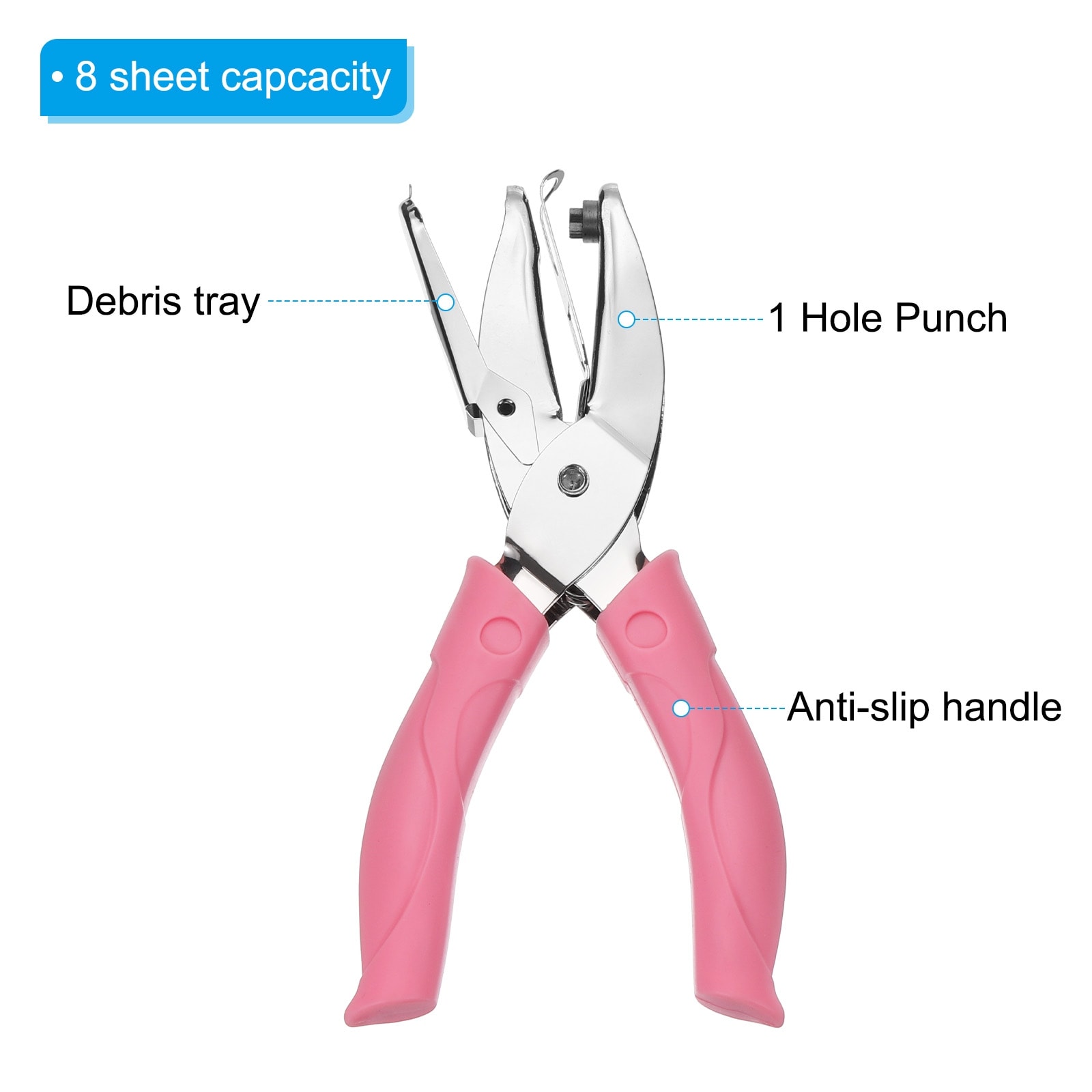 0.2 Single Hole Punch Handheld Hole Puncher Star Hole Paper Puncher, Pink  - Bed Bath & Beyond - 37683420