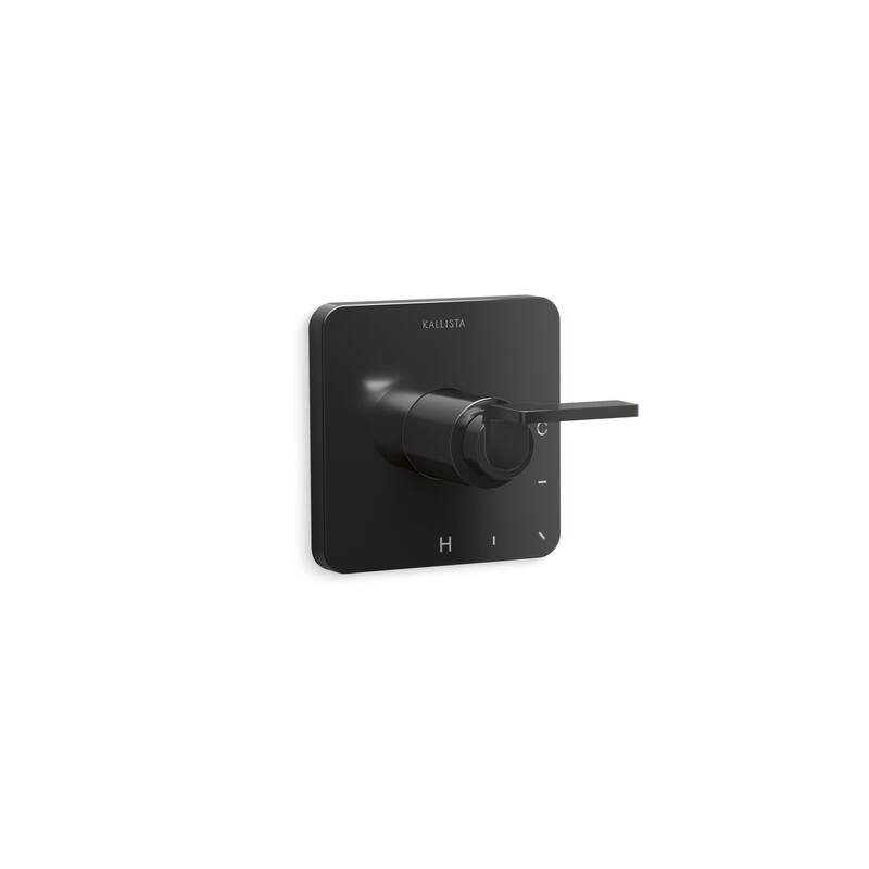 Kallista P34241-LV Guise Collection Thermostatic Valve Trim Only with - Polished Graphite