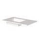 preview thumbnail 10 of 12, Serenity 36" Solid-Surface Bathroom Vanity Top with Left Sink