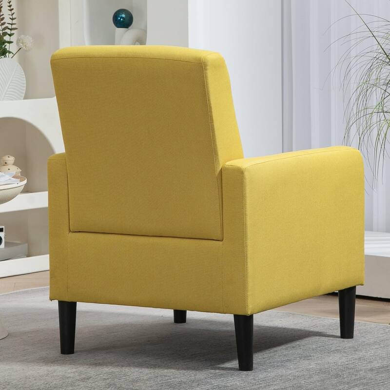 Minimalist Elegant Style Armchair with Solid Wood Frame Construction and New Soft Sponge