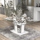 preview thumbnail 11 of 16, Furniture of America Resk Modern 72-in. Metal Dining Table White