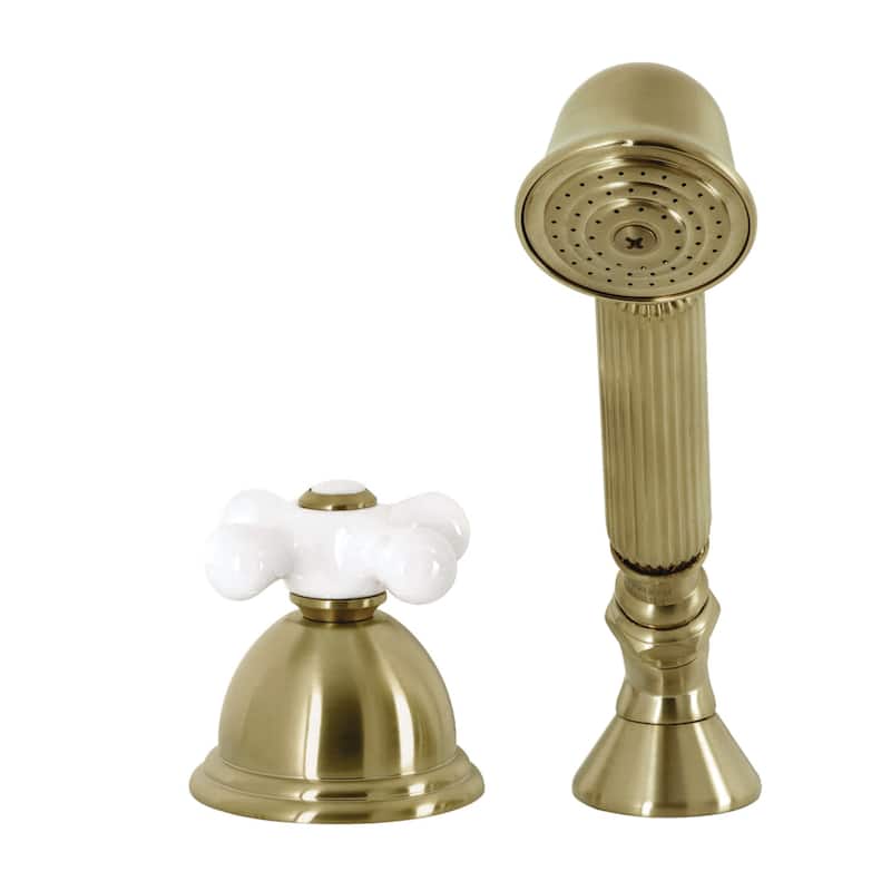 Kingston Brass 1.8 GPM Single Function Hand Shower - Includes Hose and - Brushed Brass