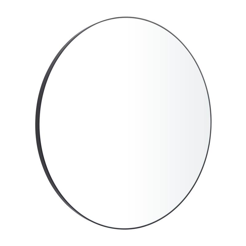 Black, White or Gold Wood Wall Mirror with Thin Frame