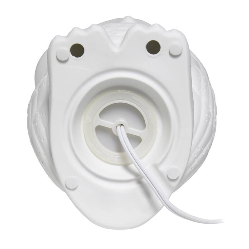 Wisdom Owl Porcelain Table Lamp - 9.75" - White