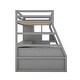 preview thumbnail 33 of 37, Multifunctional and Useful Design Loft Bed with Stairway, Maximized Storage Space, Twin Size