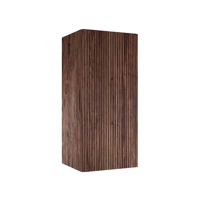 Kali 14" Wall-Mounted Floating Striped Bathroom Vanity Side Cabinet With A Door And A Shelf