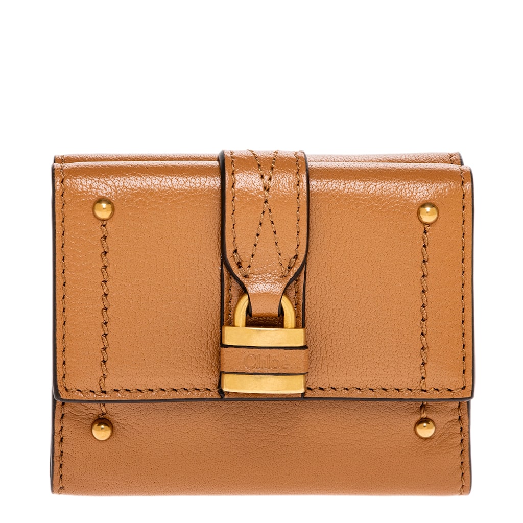 Chloe Paddington Mini Trifold Wallet in Grained Leather