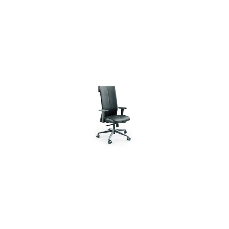 Office Chair Black Leather Executive Desk Chair Ergonomic Computer Task Chair