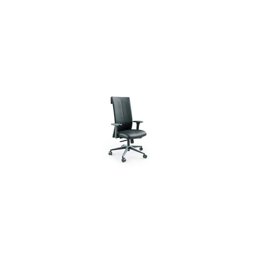 Office Chair Black Leather Executive Desk Chair Ergonomic Computer Task Chair