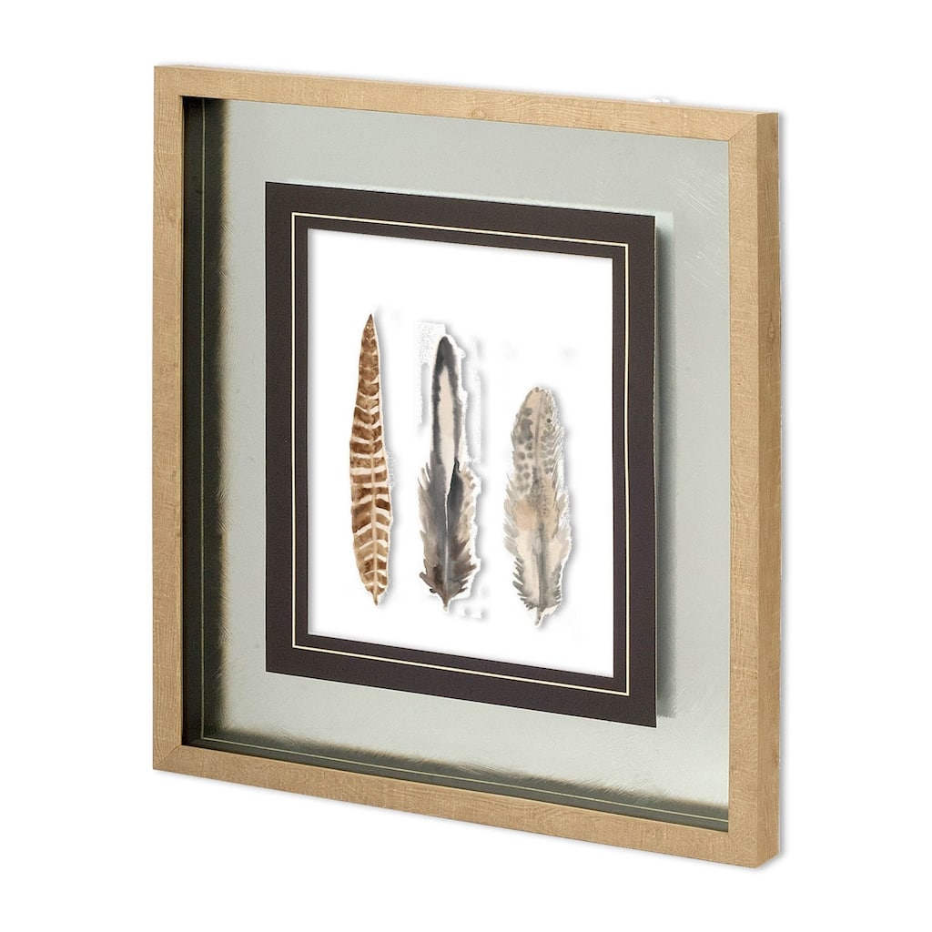 Watercolor Plumes I Framed Art Print