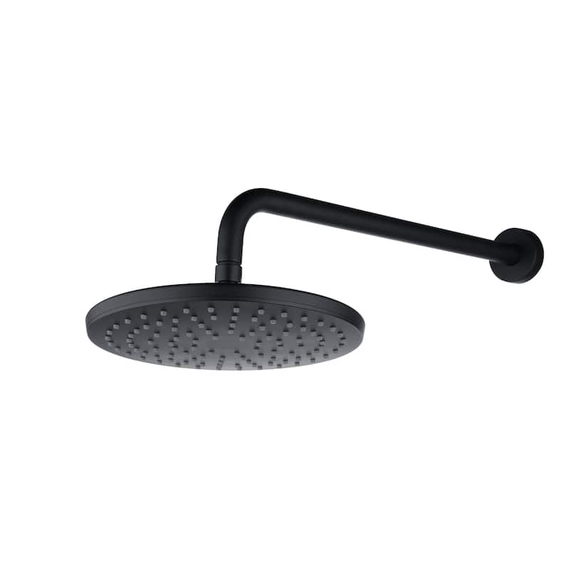 Matte Black Round 2.5 GPM High Pressure Shower System