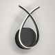preview thumbnail 7 of 11, Artika Gamma Modern Wall Light Fixture, Matte Black