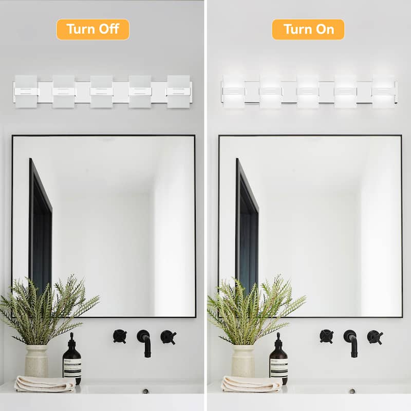 LED Vanity Light Bathroom Light Fixtures Dimmable Bathroom Vanity Lighting Fixtures