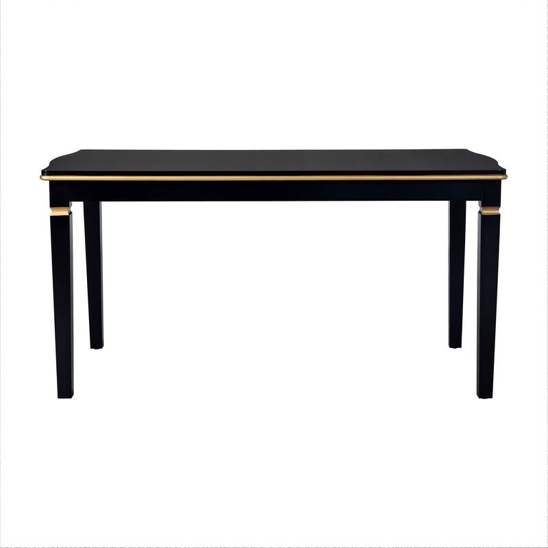 Kitchen Dining Table Set, Dining Room Table Set for 6 with Rectangular Table, Bench and 4 High Back Tufted Chairs